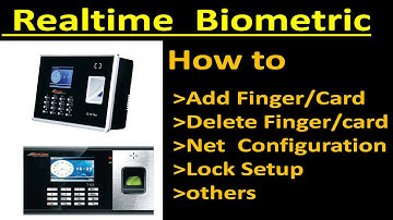 Realtime biometric device initial setup in Tamil | Realtime AttendanceMachine