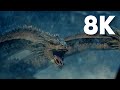 Godzilla vs king ghidorah antarctica fight  godzilla king of the monsters 2019 8k upscale