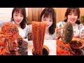 ตำหมึกสายเผ็ดๆ แซ่บถึงใจ ยาแก้ไข้แผนโบราณ spicy seafood challenge , eat octopus, seafood boil Part 2