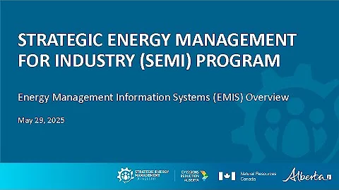 Energy Management Information Systems (EMIS) Informational Webinar