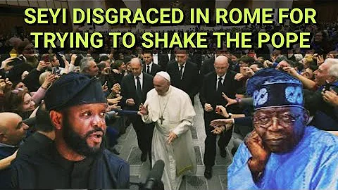 BREAKING😱 Watch How Tinubu’s Son, Seyi, Was DISGRAC£D,Blocked From Greeting Pope Leo XIV In Rome