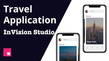 Travel Application Design in InVision Studio #design