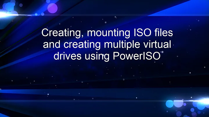 Create and mount ISO files also create multiple virtual drives