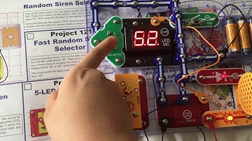 Snap Circuits Skill Builder Gamify 5 LED Random Siren Selector