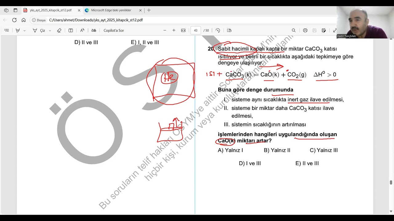 2025 AYT KİMYA ANALİZLİ ÇÖZÜMLER