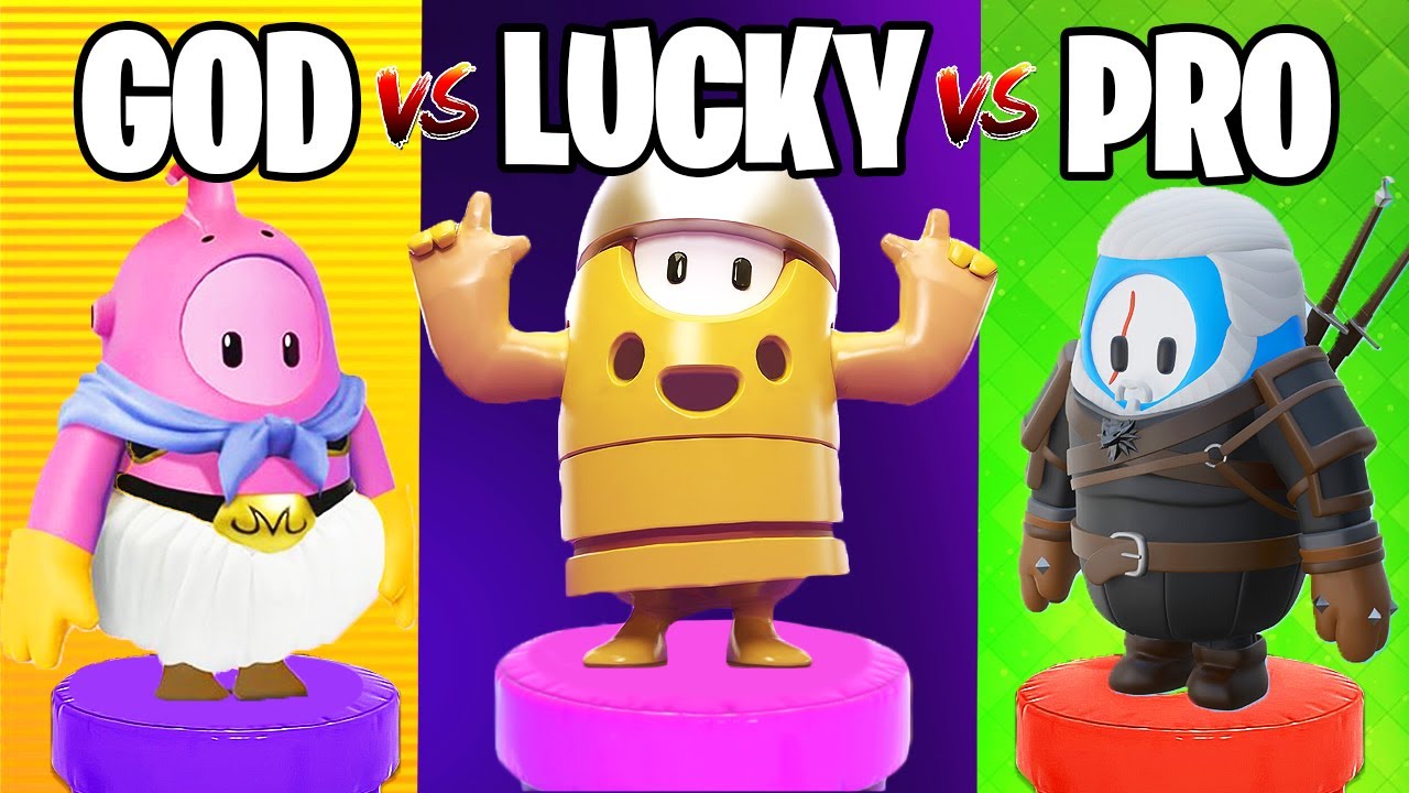 FALL GUYS - GOD vs PRO vs LUCKY - Fall Guys Funny Moments & WTF Highlights #74