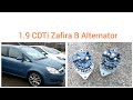 Vauxhall / Opel Zafira B 1.9CDTi Alternator Replacement & Wiring Testing Negative & Positive Cables
