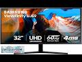 SAMSUNG 32" UJ59 Series 4K UHD (3840x2160) Computer Monitor VA Panel HDMI Display