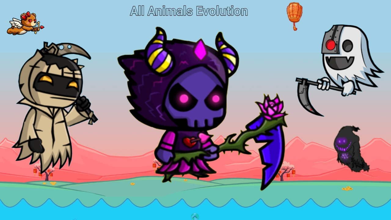 All Animals Evolution With Valentines Reaper Mummy Pumpkin & Cyborg Ghostly (EvoWorld.io)