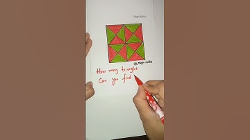 How many triangles can you see? #shorts #tricks #youtube