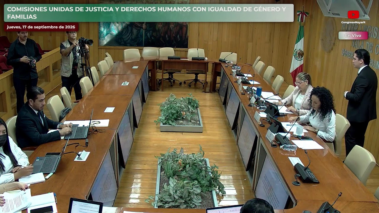🌐COMISIONES UNIDAS DE JUSTICIA Y DERECHOS HUMANOS, CON IGUALDAD DE GÉNERO Y FAMILIAS -17 de Sep 2026
