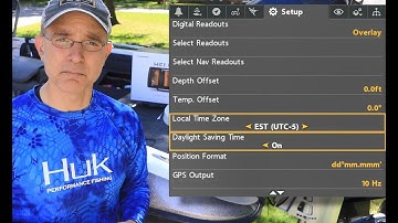 Humminbird HELIX How to Change Time Zone & Daylight Savings