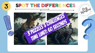 [ Find Differences ] Before The Time Runs. 60 Seconds Challenge | Brain and Eye Exercise screenshot 2