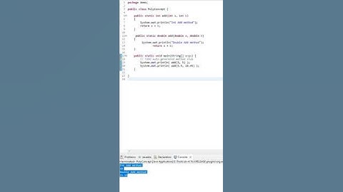 Compile time Polymorphism Java | beginner interview question | With simple example