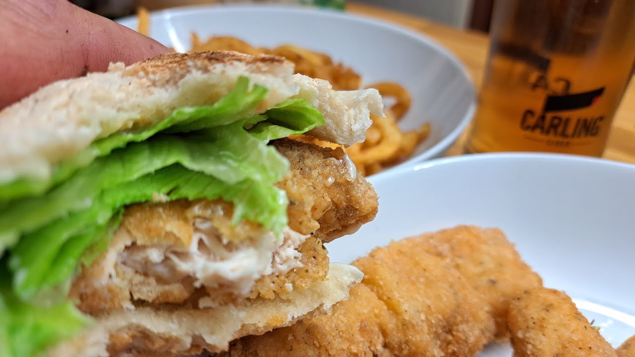 Homemade takeaway, £1 chicken fillet burger YouTube