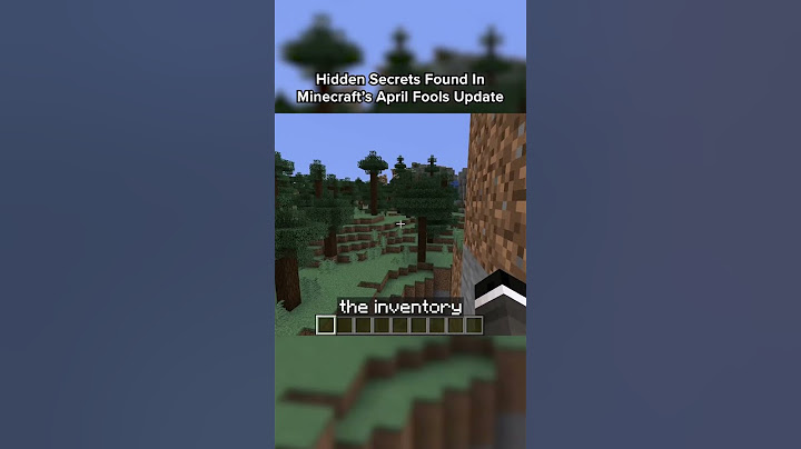 Hidden Secrets In Minecraft April Fools Update??