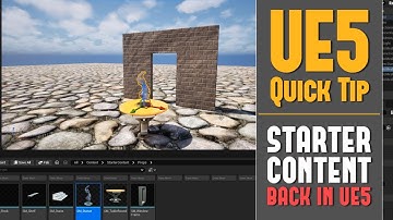 UE5 Quick Tip 38: Starter Content is Gone - Add Starter Content into 5.6+ or Later Versions of UE5