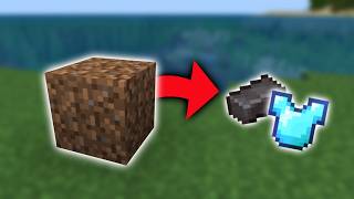 Minecraft But Breaking Dirt Blocks Are OP!