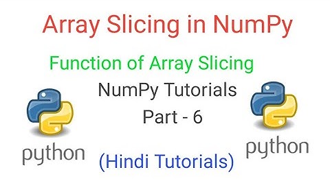 Array Slicing in NumPy||Function of Array Slicing||Class 12 IP Preeti Arora Book||Tutorials in Hindi