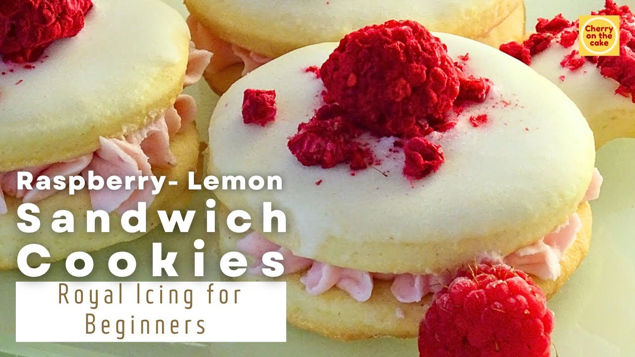 Raspberry Lemon Sandwich Cookies |Christmas Cookies + Royal Icing ...