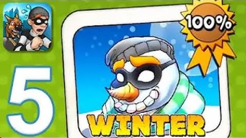 Robbery Bob - Gameplay Walkthrough Part 5 - Chapter 5 - Winter (iOS, Android) #viral