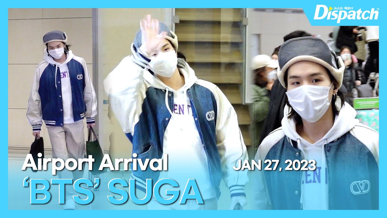 SUGA STREAM⁷ 🥢 on X: SUGA departing for the United States via Incheon  International Airport! HAVE A SAFE FLIGHT YOONGI  /  X