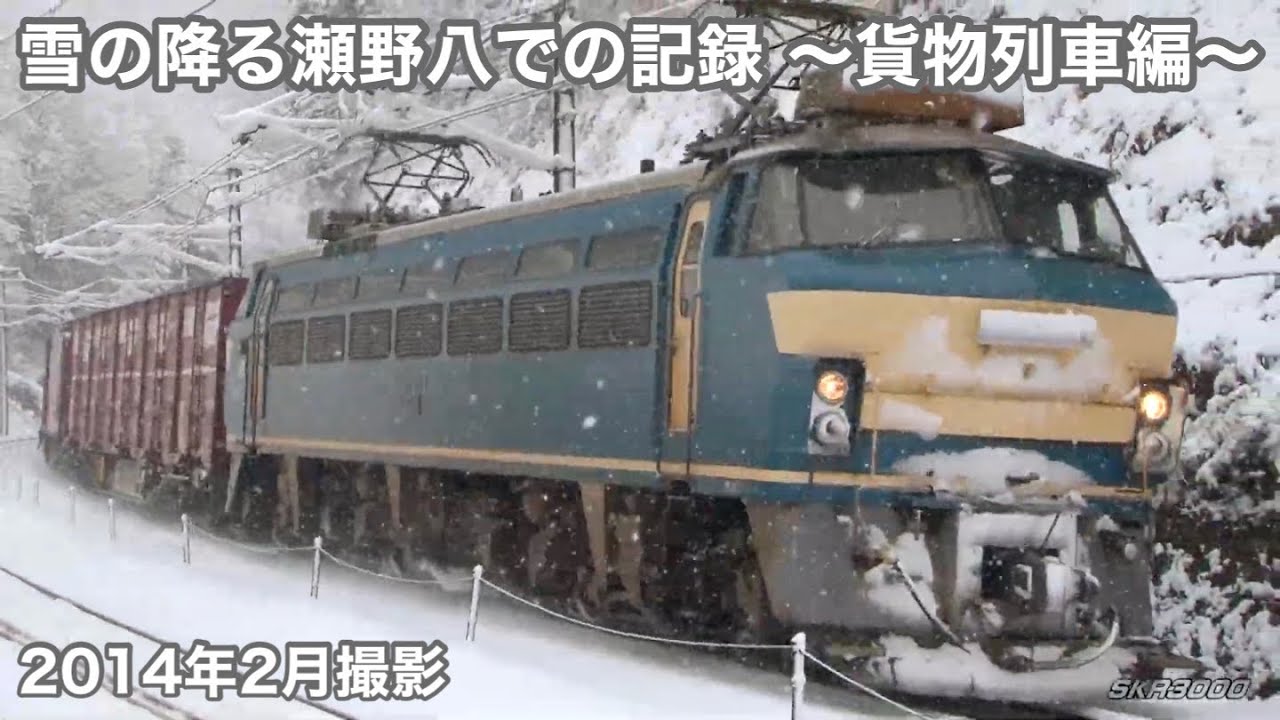 【雪の降る瀬野八での記録 ～貨物列車編～ 2014.2】
