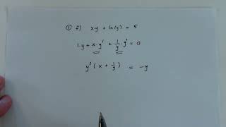 Math 3A Problem Set 3 Examples SU24