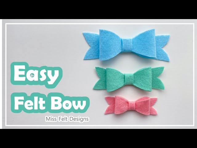 Super Easy Felt Bow Free svg - Step by Step Tutorial - YouTube super-easy-felt-bow-free-svg-step-by-step-tutorial-youtube