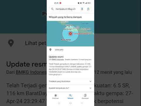 GempaBumi Mag 6.5 di Garut hari ini #youtubeshorts