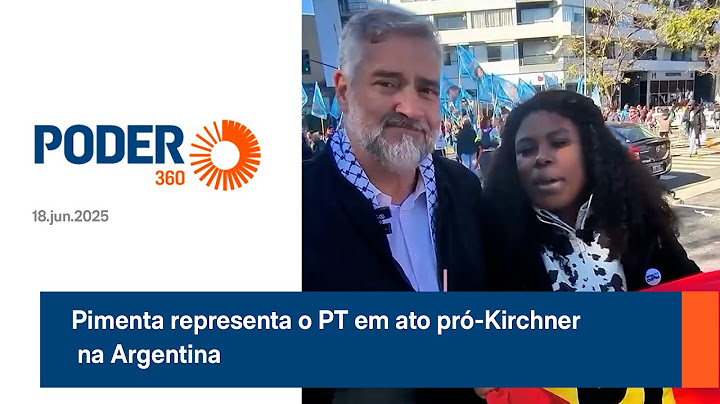 Pimenta representa o PT em ato pró-Kirchner na Argentina