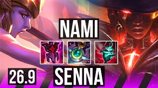 NAMI &amp; Ashe vs SENNA &amp; Ezreal (SUP) | Good KDA: 3/1/34 | EUW Master | 26.9
