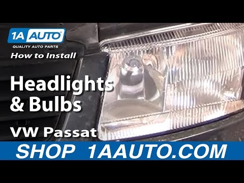 How To Replace Headlights and Bulbs 98-01 VW Passat