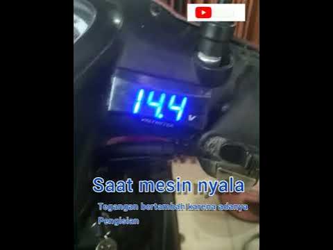 Tegangan Aki motor yang masih normal #otomotif #viral #mekanik #