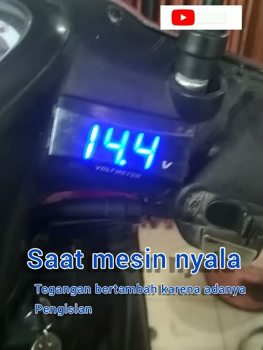 Tegangan Aki motor yang masih normal #otomotif #viral #mekanik #tutorial #dofree #montir #diy