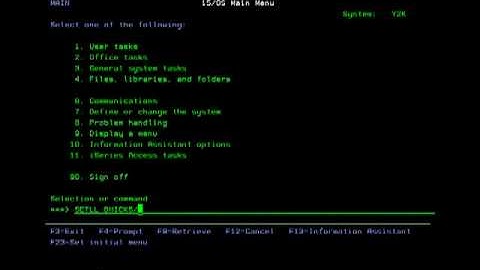 Set library list using IBM AS400.