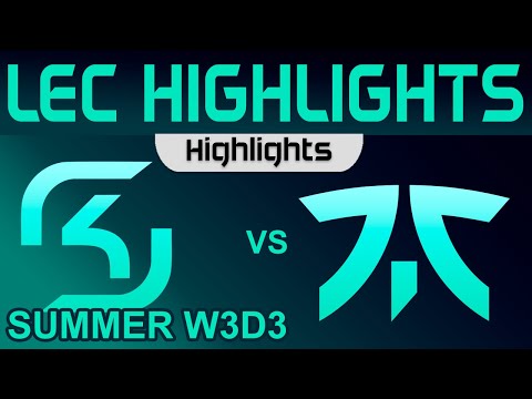 SK vs FNC Highlights LEC Summer Season 2023 W3D3 SK Gaming vs Fnatic by Onivia