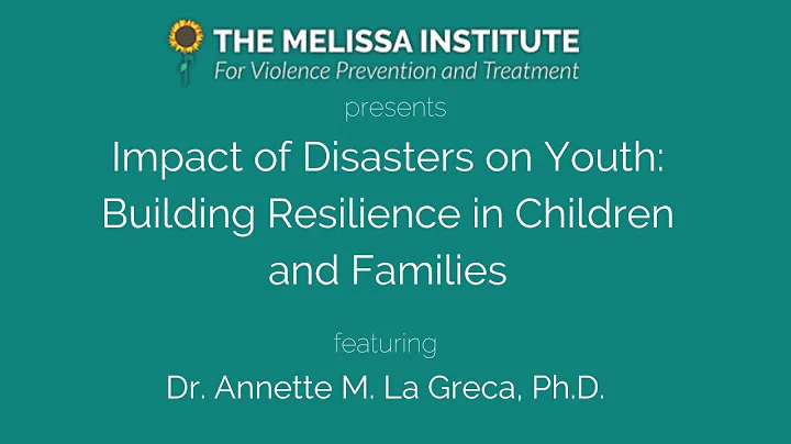 Impact of Disasters on Youth Building Resilience i...