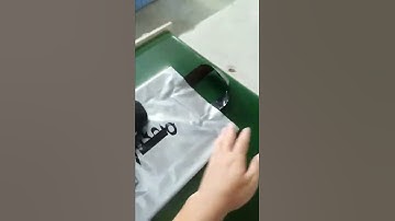 Custom Print Tote Pe Shopping Bag With Logo Packaging Plastic Tote Bag Custom With Soft Loop Handle