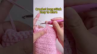 How to crochet the long stitch |Easy to learn #crochet #crocheteveryday #crochetprojects