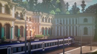 Minecraft || Building railway station || with mods