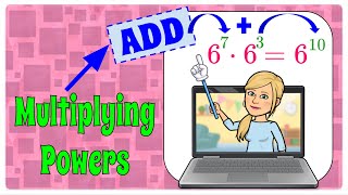 How to Multiply Powers - Product of Powers Property  | 8.EE.A.1 💗