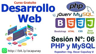 Desarrollo Web con PHP, MySQL, Bootstrap, HTML, CSS y JavaScript