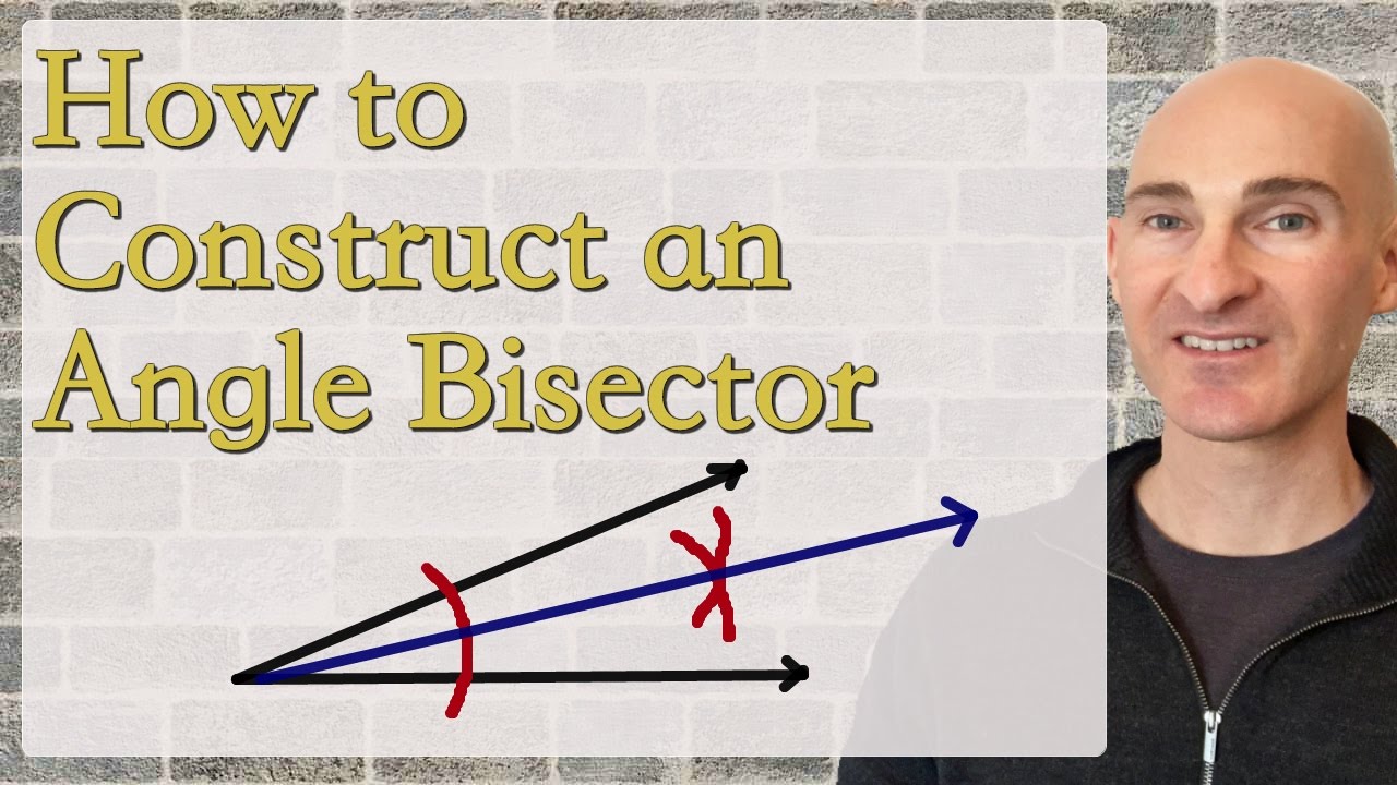 Angle Bisector How to Construct Using Compass (Geometry) 