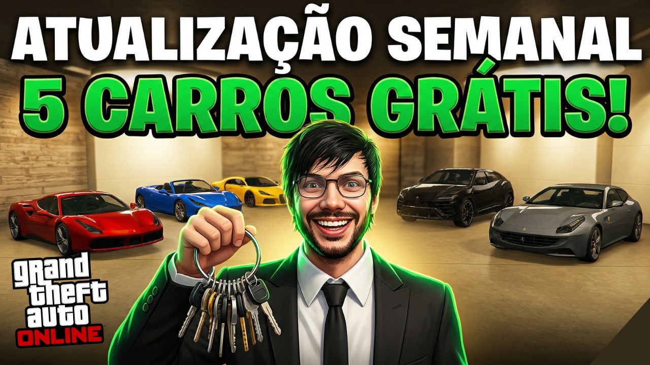 GTA ONLINE ATUALIZAÇÃO SEMANAL! Maconha em Dobro + 4X Carros Exóticos no GTA 5!