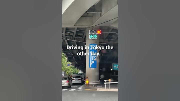 Driving in Japan, Do you go or do you stop???
