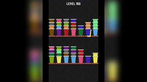 Cup sort puzzle level 159