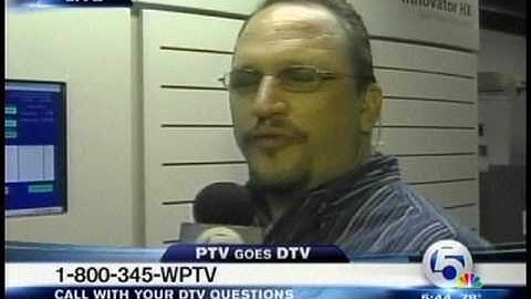 WPTV Ch 5 Analog Shutdown - DTV Conversion - Frequency Retune June 12th, 2009 @ 5:45 AM