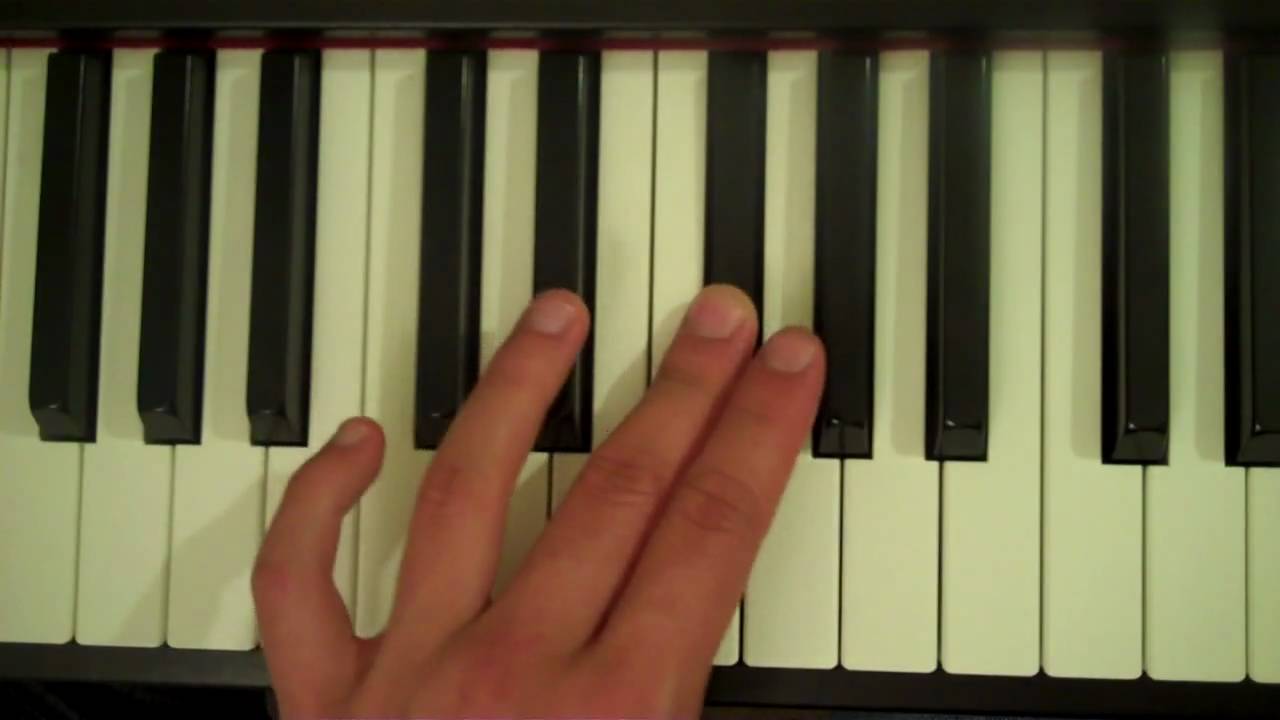 How To Play an A Major Scale on Piano- Left Hand - YouTube