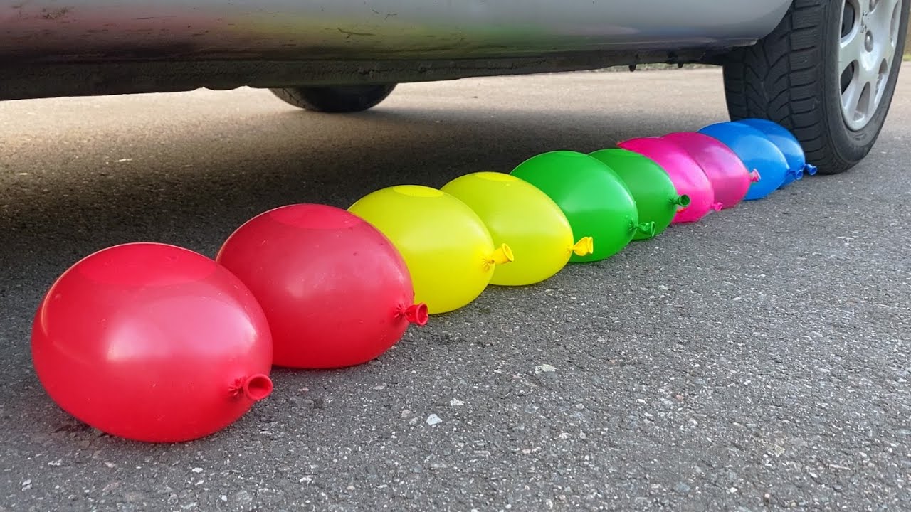 Experiment Car vs Water Balloons - Crushing Crunchy & Soft Things by Car | #8